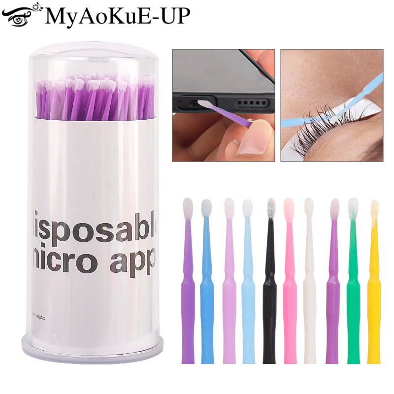 Eyelash Extension Options - 100 Uds cepillo de pestañas desechable