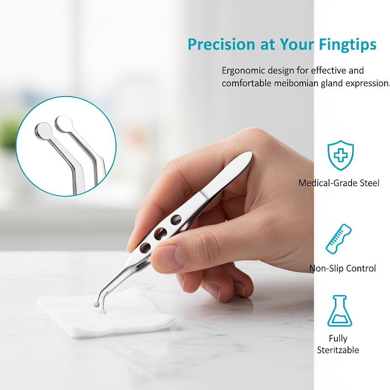 Lash Extension Tweezers - Pinzas para Párpados, Compresor de Pestañas
