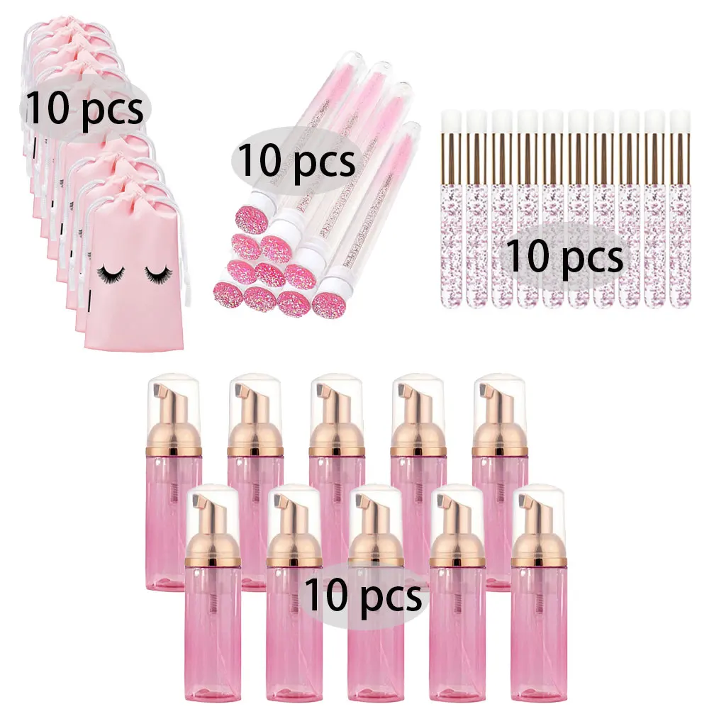 Eyelash Extension Aftercare - 20/40 Uds traje 60ML botella con