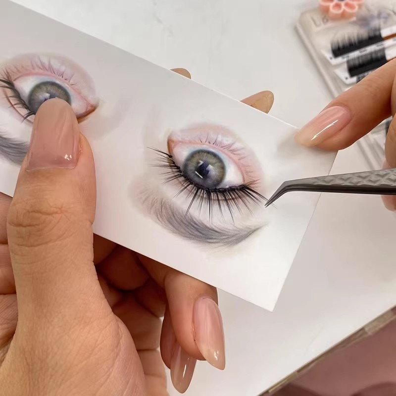 Eyelash Extension Aftercare - Tarjetas de mapeo de pestañas reutilizables