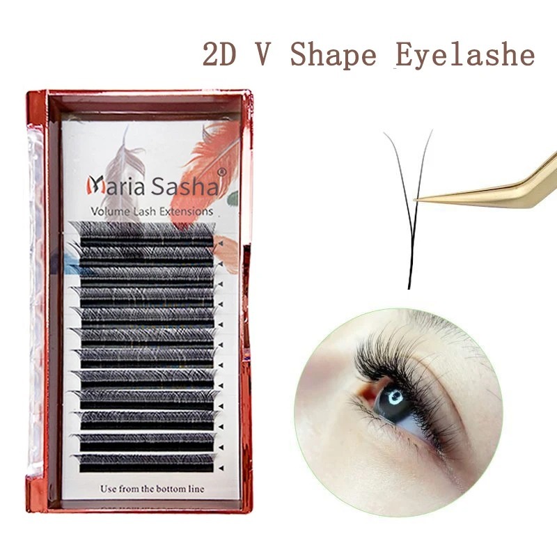 Eyelash Extensions Classic - Pestañas MARIA 2D en forma de