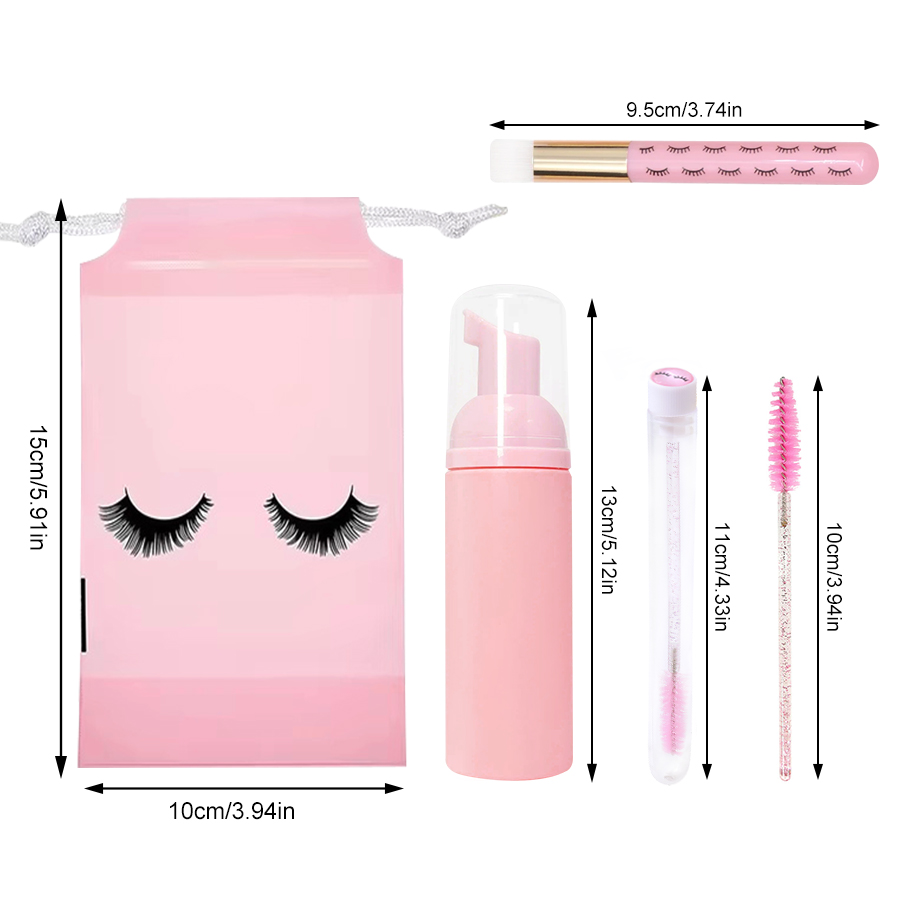 Juego de cepillos para botella - Eyelash Extension Aftercare reseña y precio