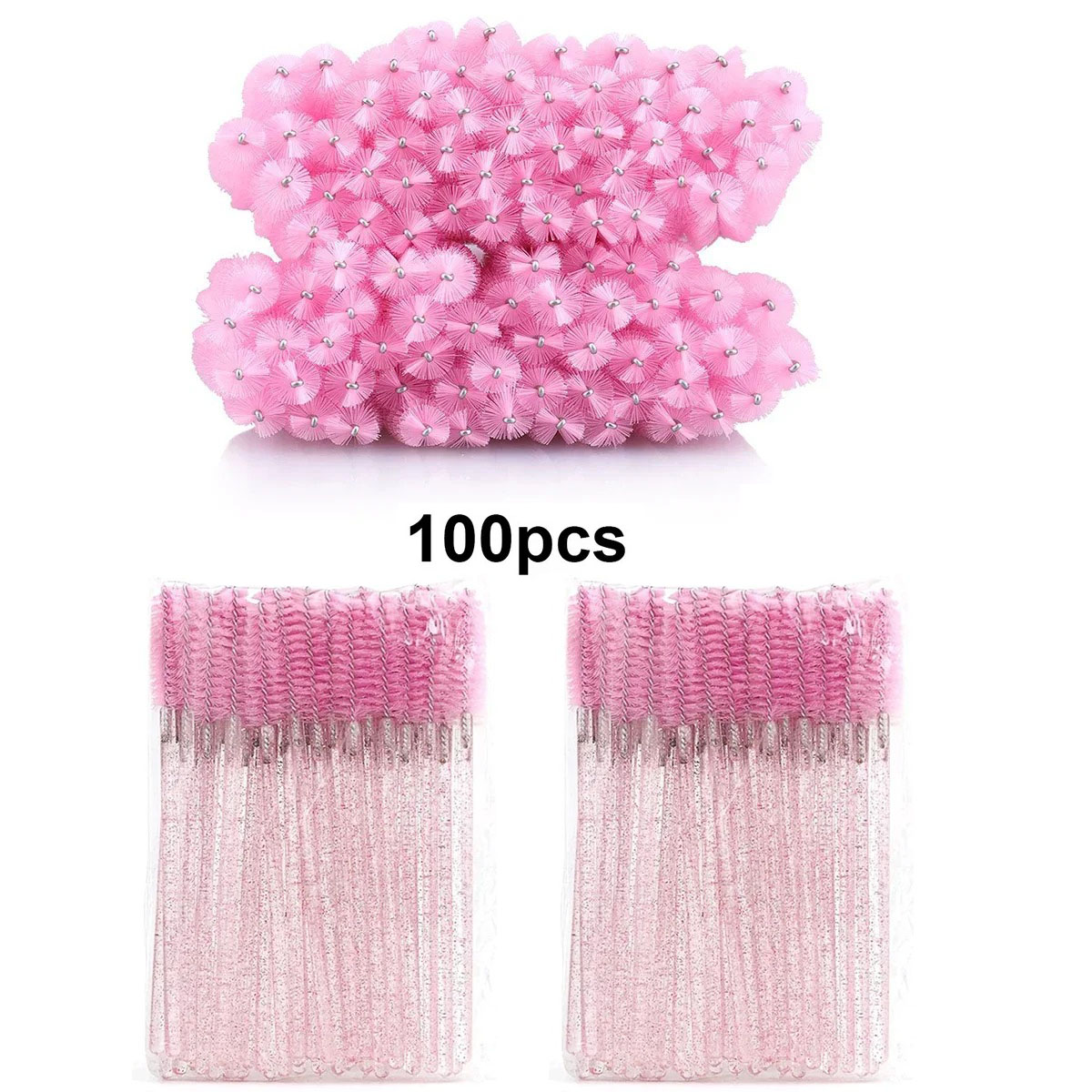 100 Uds cepillos de pestañas d - Eyelash Extension Options reseña y precio