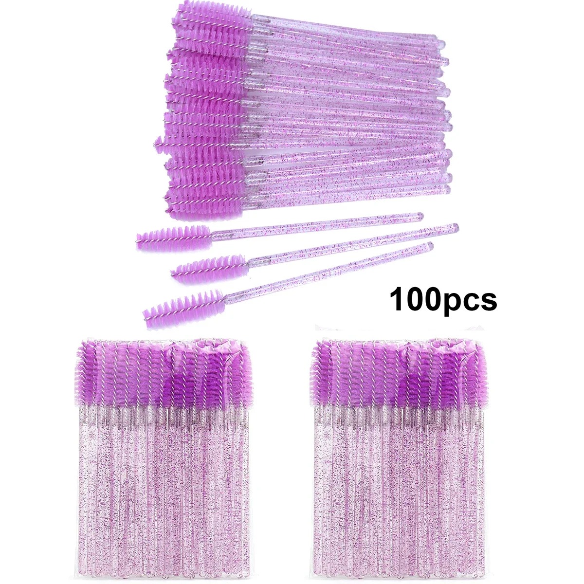100 Uds cepillos de pestañas d - Eyelash Extension Options reseña y precio
