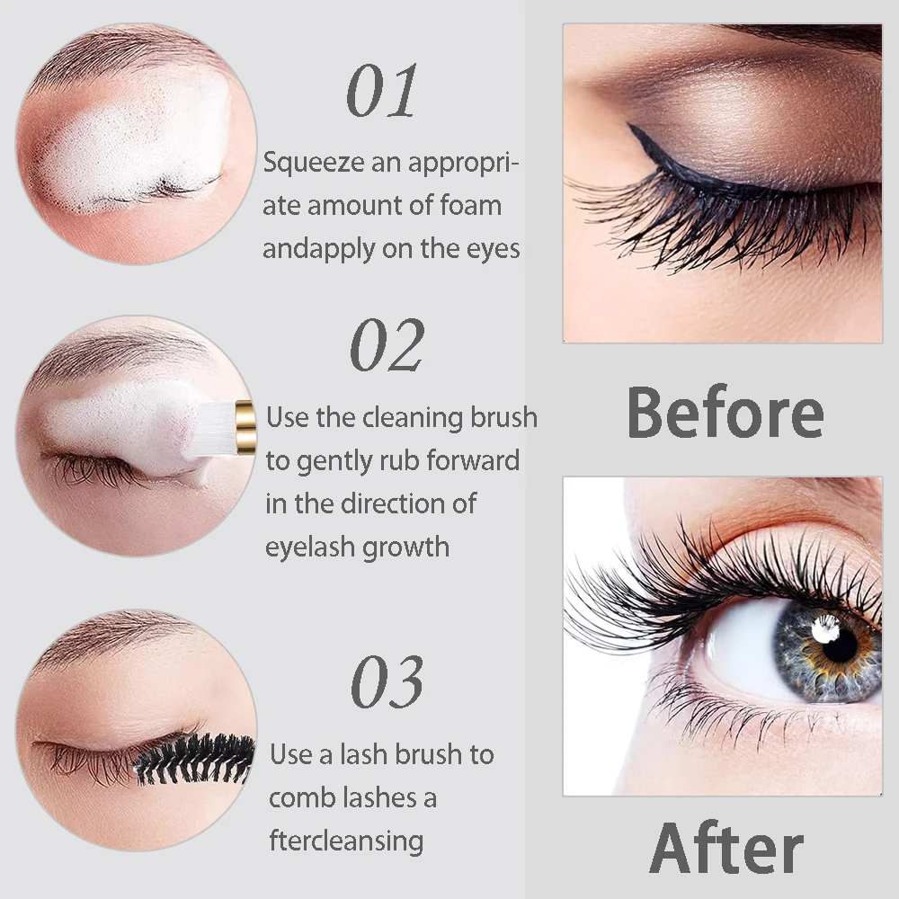 20/40 Uds traje 60ML botella c - Eyelash Extension Aftercare reseña y precio