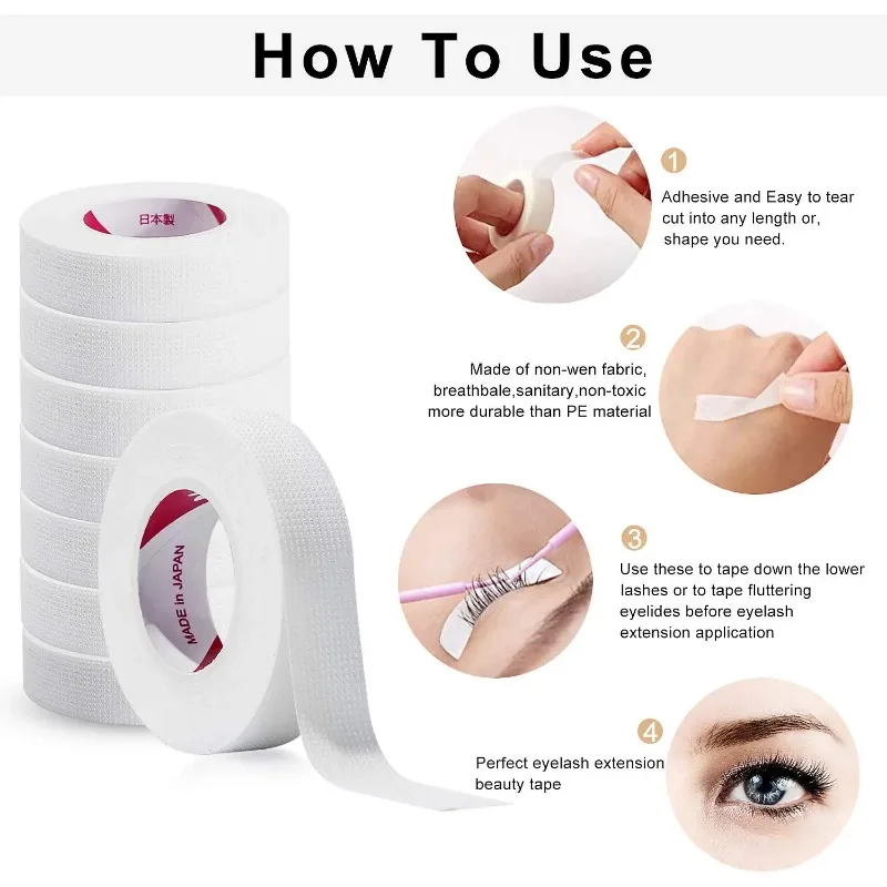 6 Rollos de Cinta Aislante Jap - Eyelash Extension Eye Mask reseña y precio