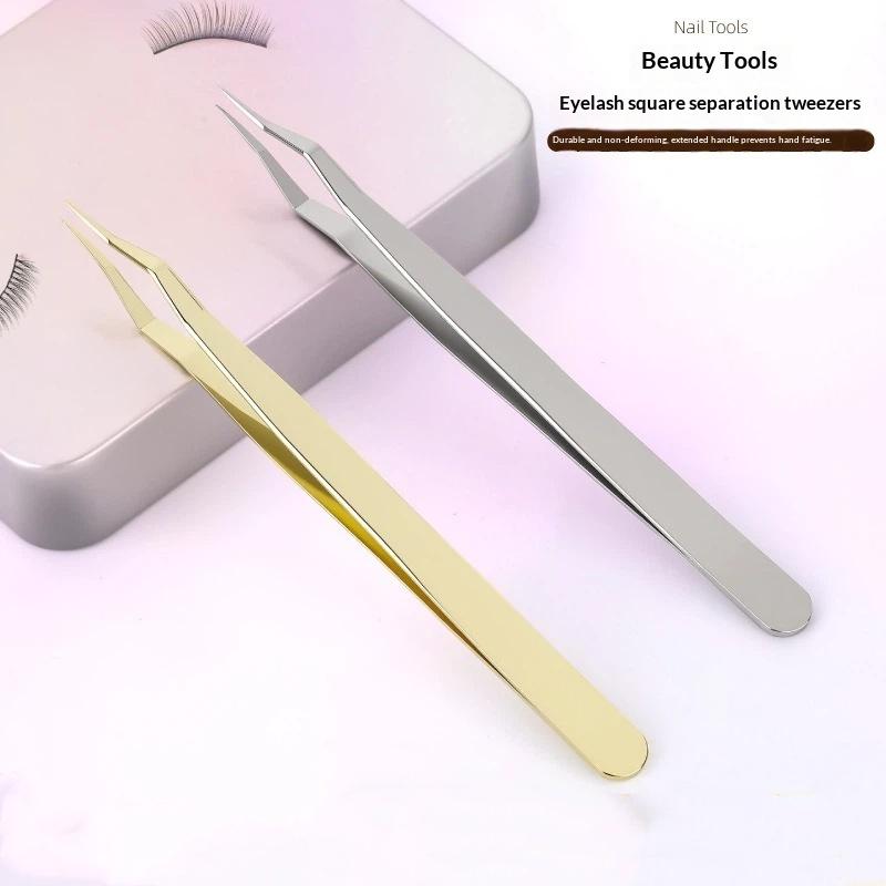 Juego de pinzas de acero inoxi - Lash Extension Tweezers reseña y precio
