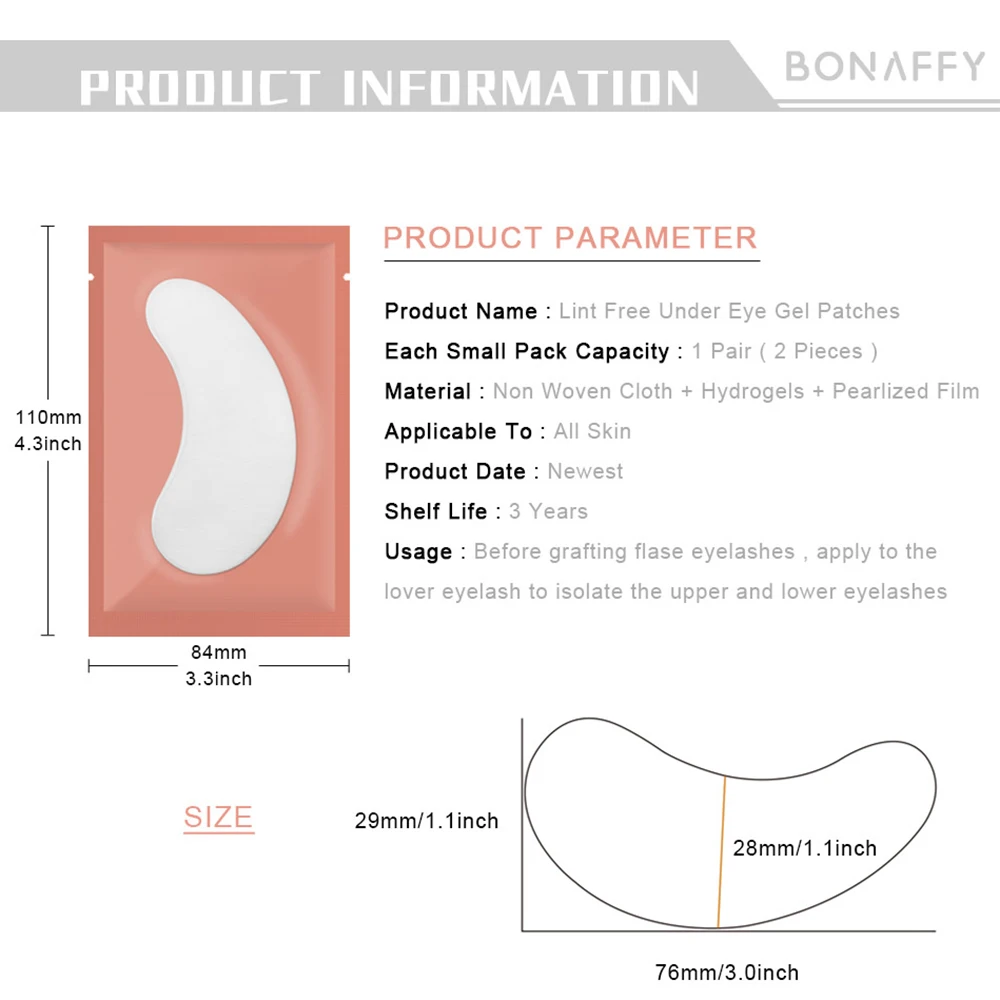 200 Pares de Pestañas Postizas - Eyelash Extension Eye Mask reseña y precio