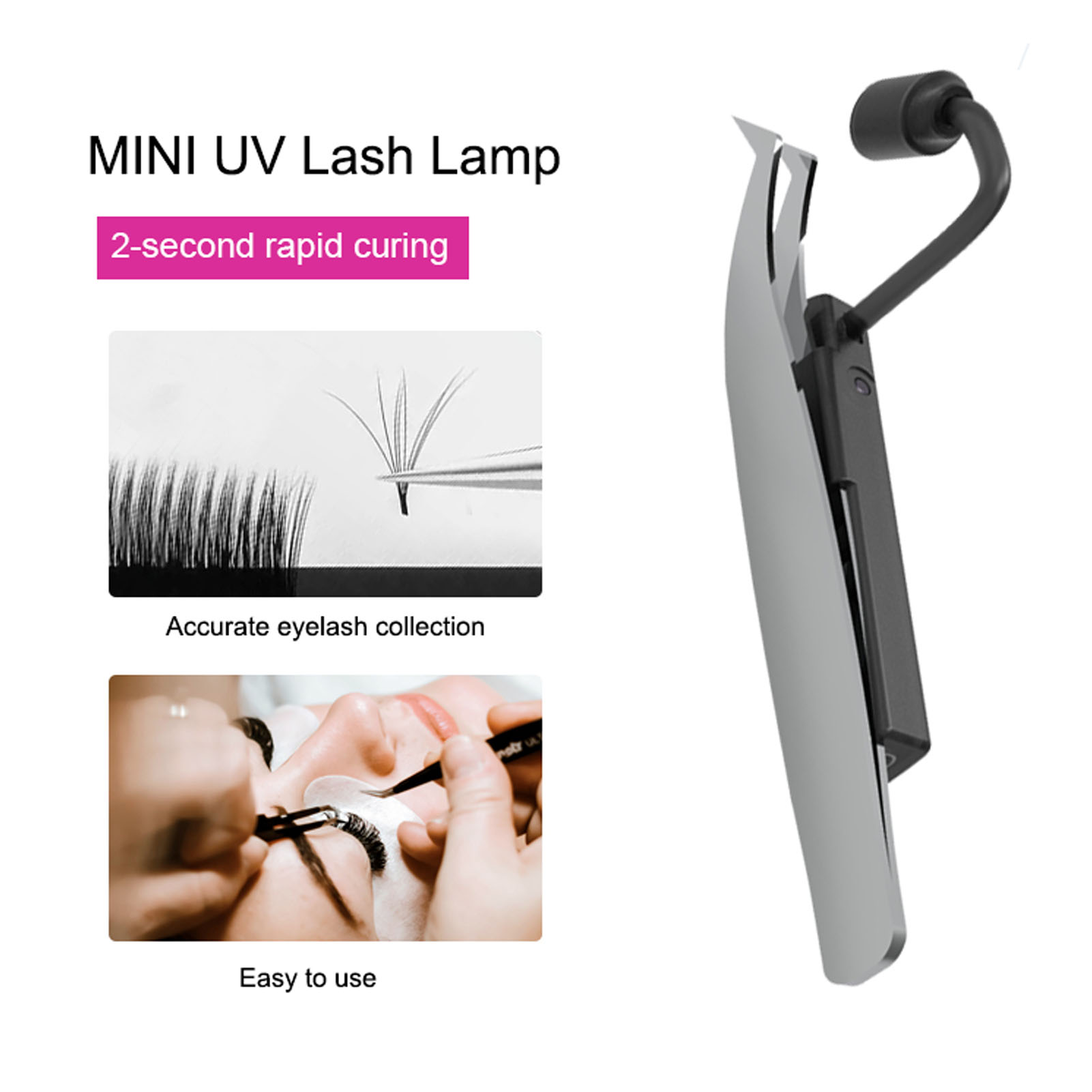 Lámpara LED para Pestañas 1W 3 - Lash Extension Tweezers reseña y precio